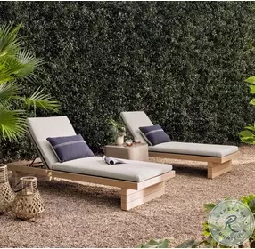 Leroy Faye Ash Bronze and Grey Rope Performance Fabric Outdoor Chaise