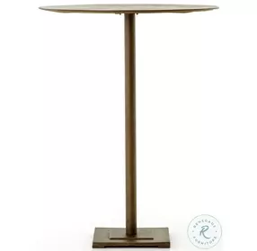 Fannin Acid Aged Brass Bar Table