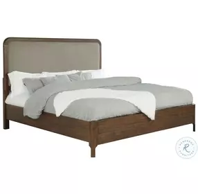 Maderia Walnut Upholstered Panel Bedroom Set