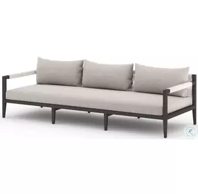 Sherwood Stone Gray And Bronze Performance Fabric Outdoor Conversation Set