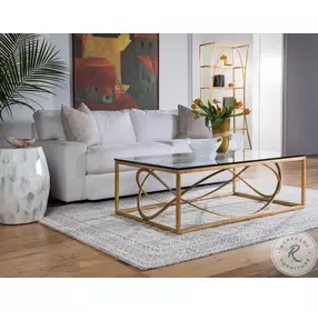 Metal Designs Gold Leaf Ellipse Etagere