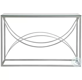 Metal Designs Argento Ellipse Console Table