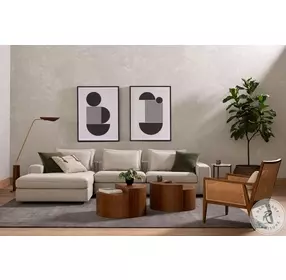 Bates Caramel Ash Veneer Bunching Table