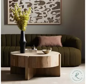 Bingham Rustic Oak Veneer Coffee Table