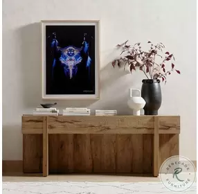 Bingham Rustic Oak Veneer Console Table