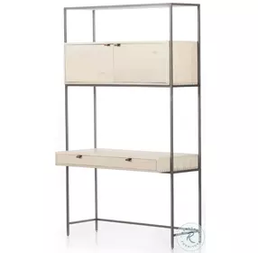 Trey Dove Poplar Modular Wall Home Office Set