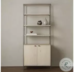 Trey Dove Poplar Modular Wide Bookcase