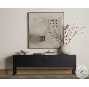 Isador Black Wash Poplar Media Console