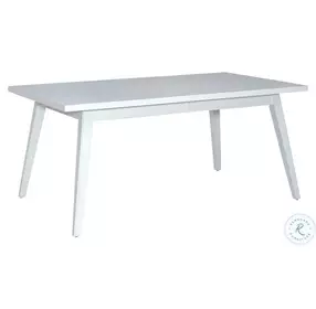 Harbor Cottage White Rectangular Leg Extendable Dining Room Set