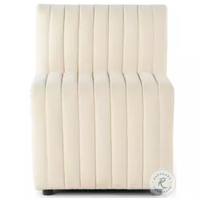 Augustine Capri Oatmeal Performance Fabric Dining Banquette Chair