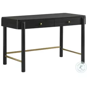 Arini Black 2 Drawer Vanity Desk