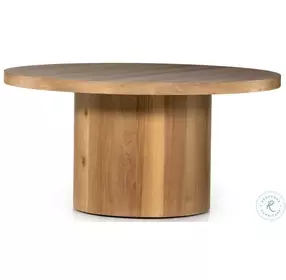 Hudson Natural Yukas Round Dining Room Set with Banquette