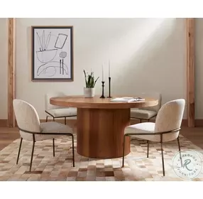 Hudson Natural Yukas Round Dining Table