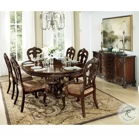 Deryn Park Cherry Extendable Oval Dining Table
