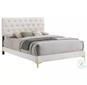Kendall White Tufted Upholstered Upholstered Panel Bedroom Set