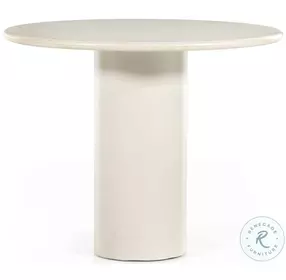 Belle Cream Marble Round Dining Room Set