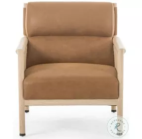 Kempsey Kennison Cognac Leather Chair