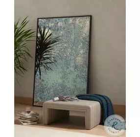 Acid Wash Iron Matte Black Floor Mirror