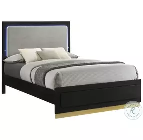 Caraway Black And Gray Panel Bedroom Set
