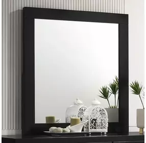 Caraway Black Dresser Mirror