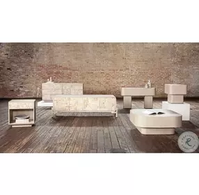 Blanco Bleached Burl End Table