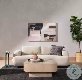 Blanco Bleached Burl Coffee Table