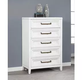 Marielle Distressed White Chest