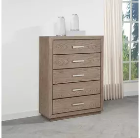 Kenora Barley Brown 5 Drawer Chest