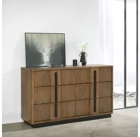 Terrace Ash Brown 6 Drawer Dresser