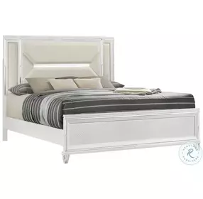 Marmore White Panel Bedroom Set