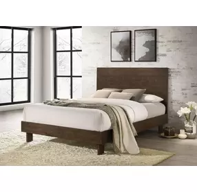 Glenwood Warm Brown Queen Platform Bed