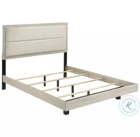 Trenton Rustic Cream Upholstered Panel Bedroom Set