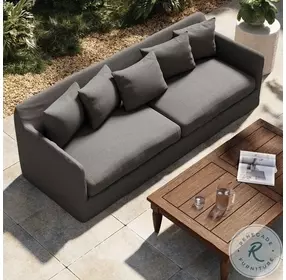 Dade Charcoal Performance Fabric Outdoor Sofa