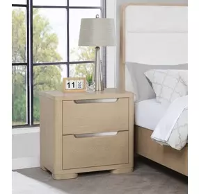 Ladera Light Elm 2 Drawer Nightstand