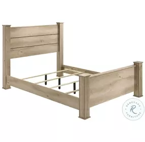 Oakglen Weathered Oak Panel Poster Bedroom Set