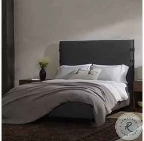 Anderson Knoll Charcoal And Waxed Black King Panel Bed