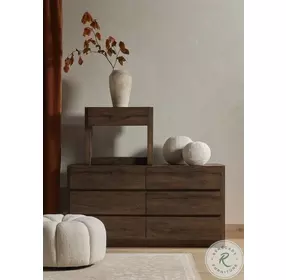 Perrin Rustic Fawn 6 Drawer Dresser