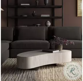 Avett Bleached Guanacaste Short Coffee Table