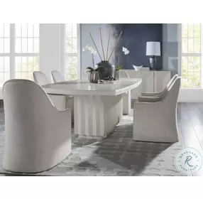 Signature Designs Misty Grey Lily Upholstered Arm Chair
