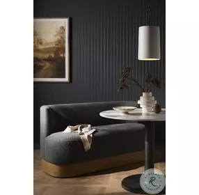Krista Knoll Charcoal Dining Bench