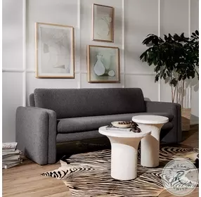 Parra White Outdoor Low End Table