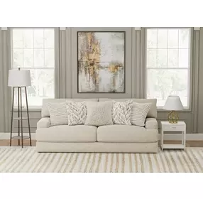 Brett Honey 93" Sofa with Cuddler Cushions