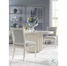 Metal Designs Silver Leaf Ellipse Etagere