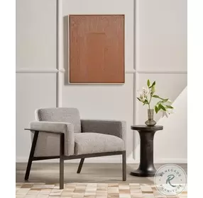 Gino Raw Black Outdoor End Table