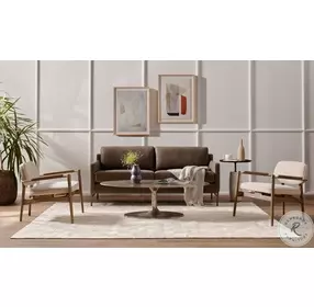 Cronos Polished White Marble And Hammered Grey End Table