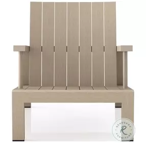 Dorsey Washed Brown Outdoor Chair