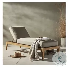 Amaya Royal Taupe Outdoor Adjustable Chaise Lounge