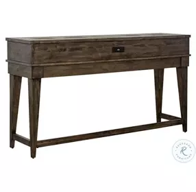 Arrowcreek Weathered Stone Console Bar Table Set