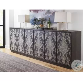 Signature Designs Rich Mocha Brown And Nature Venerato Long TV Stand