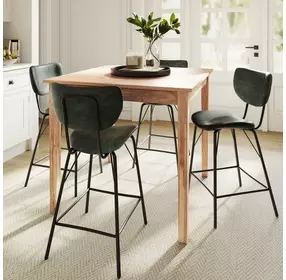 Colby Jade Upholstered 5 Piece Counter Height Dining Set